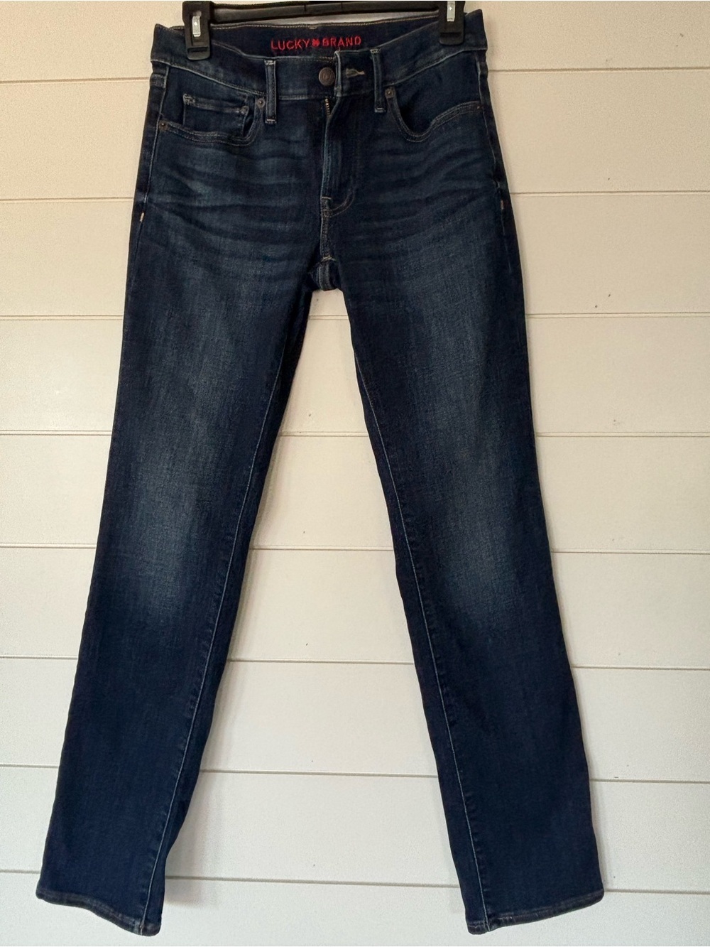 Lucky Brand Women's Dark Blue Straight Leg Jeans 4/27R